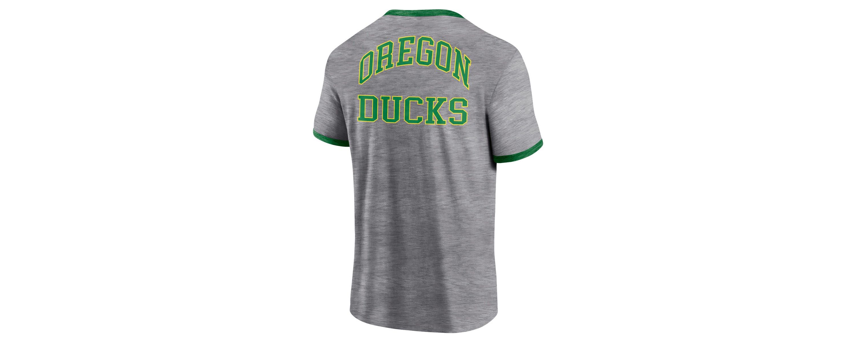 NCAA Fanatics Oregon Ducks Classic Stack Ringer T-Shirt