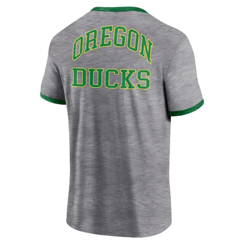 NCAA Fanatics Oregon Ducks Classic Stack Ringer T-Shirt
