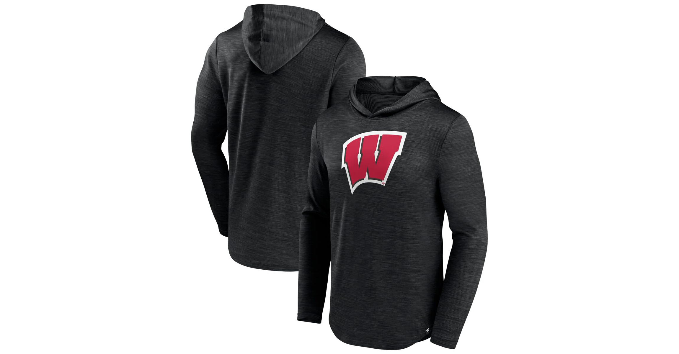 NCAA Fanatics Wisconsin Badgers Transitional Hoodie T-Shirt