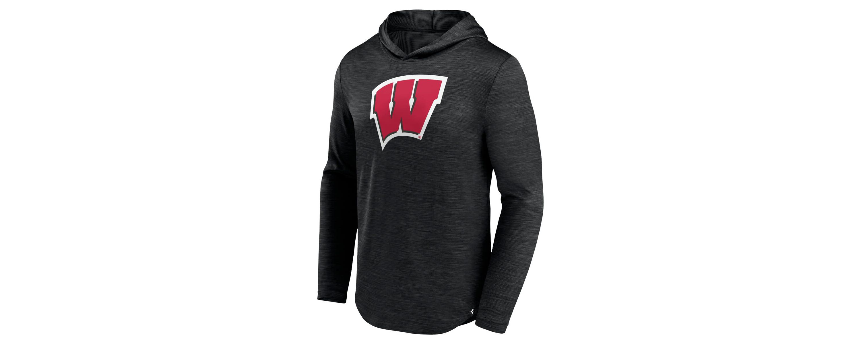 NCAA Fanatics Wisconsin Badgers Transitional Hoodie T-Shirt