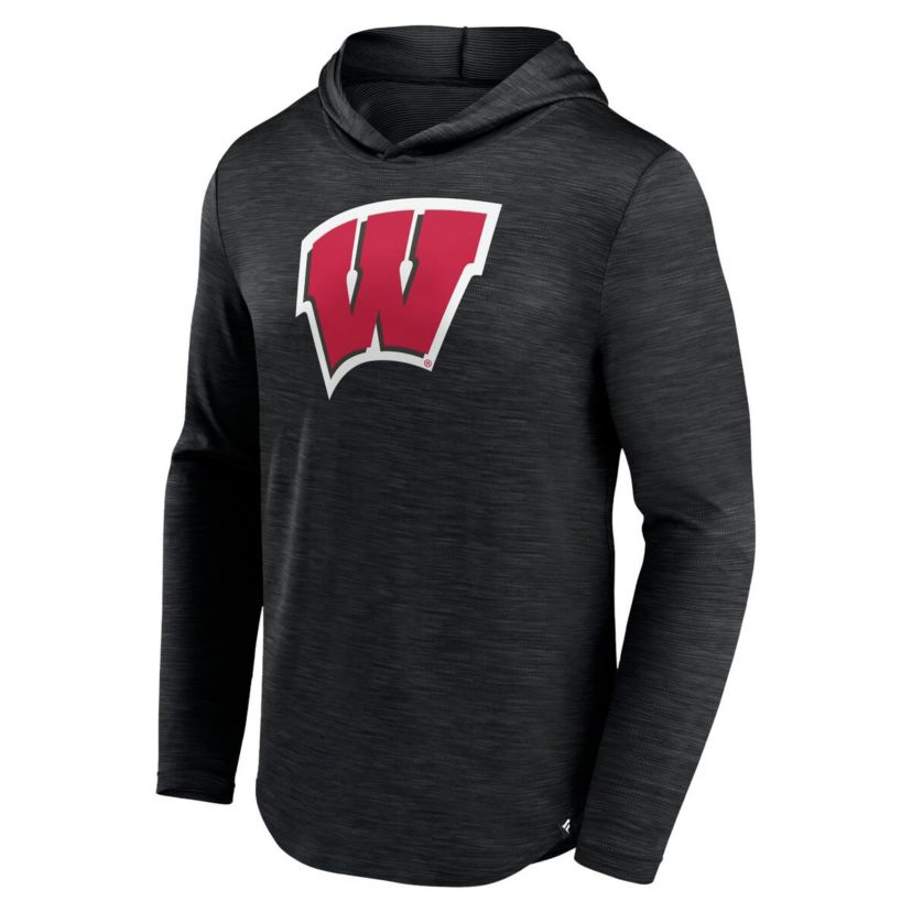 NCAA Fanatics Wisconsin Badgers Transitional Hoodie T-Shirt