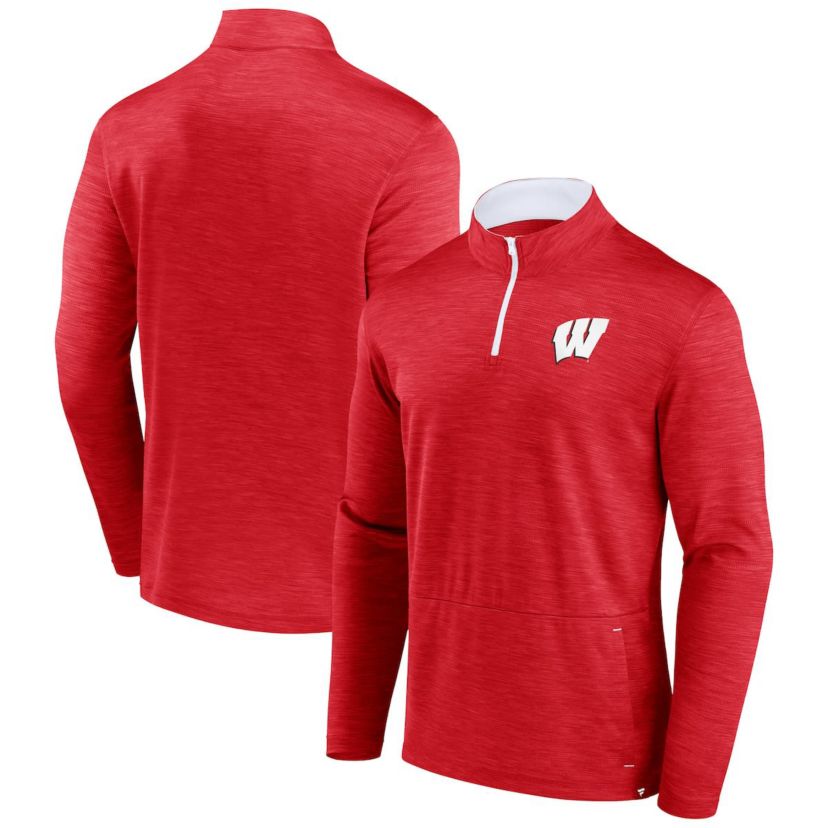 NCAA Fanatics Wisconsin Badgers Classic Quarter-Zip Top