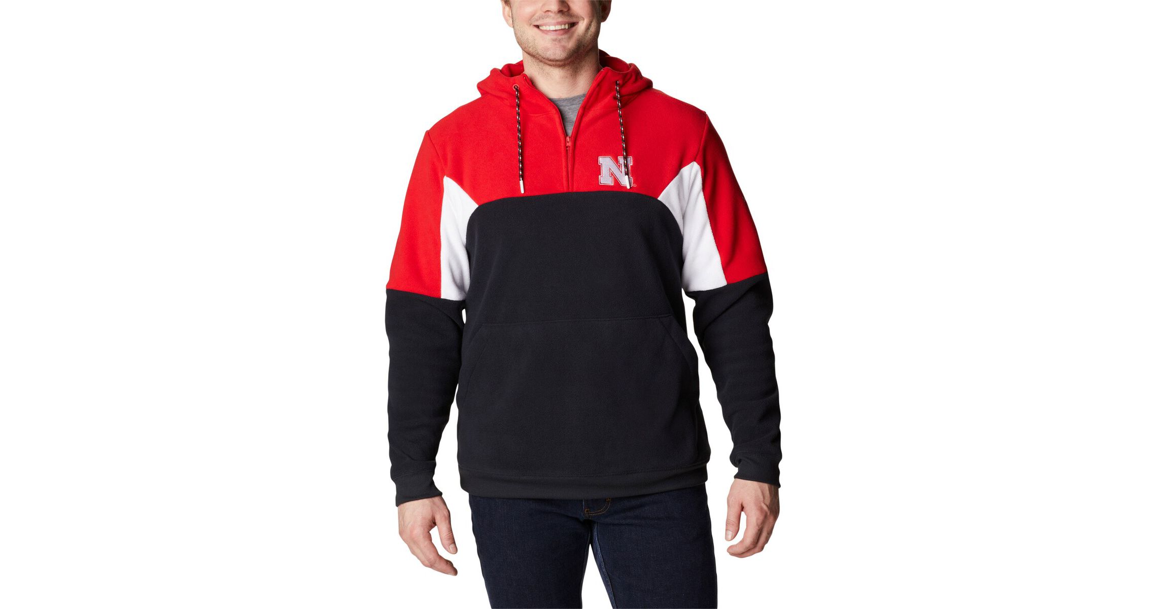NCAA Nebraska Huskers Lodge Quarter-Zip Hoodie
