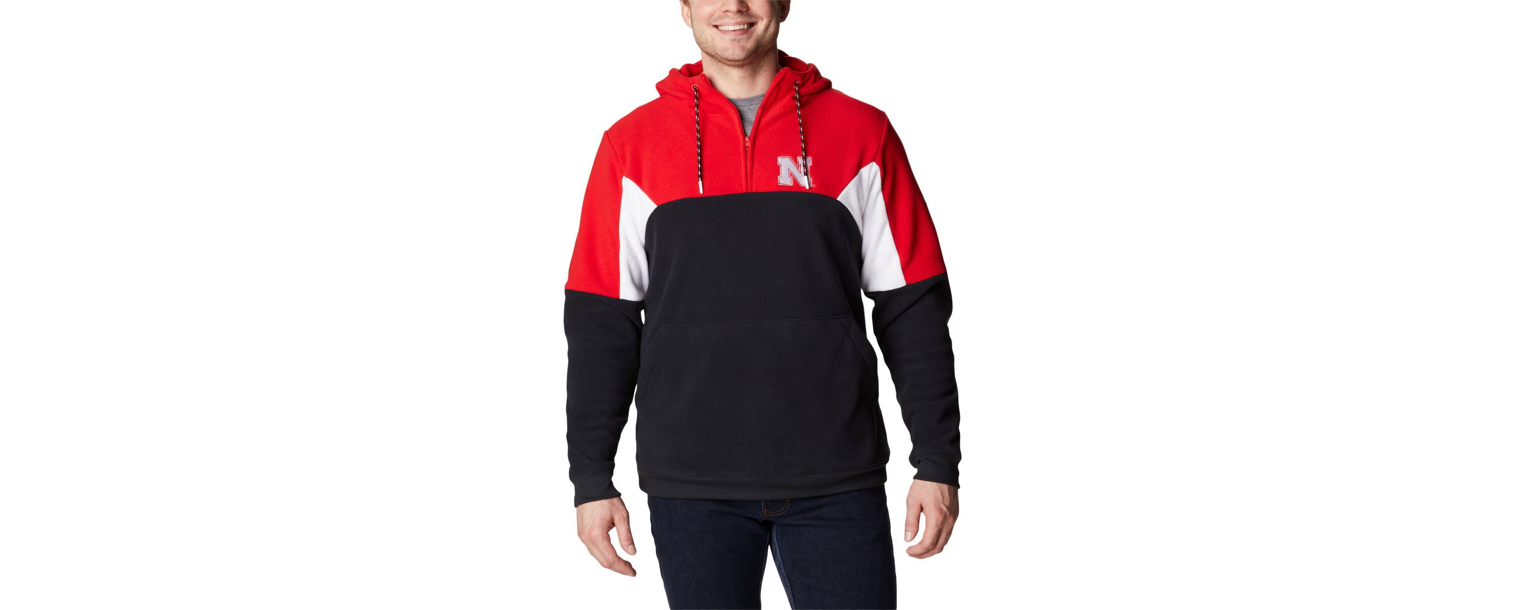 NCAA Nebraska Huskers Lodge Quarter-Zip Hoodie