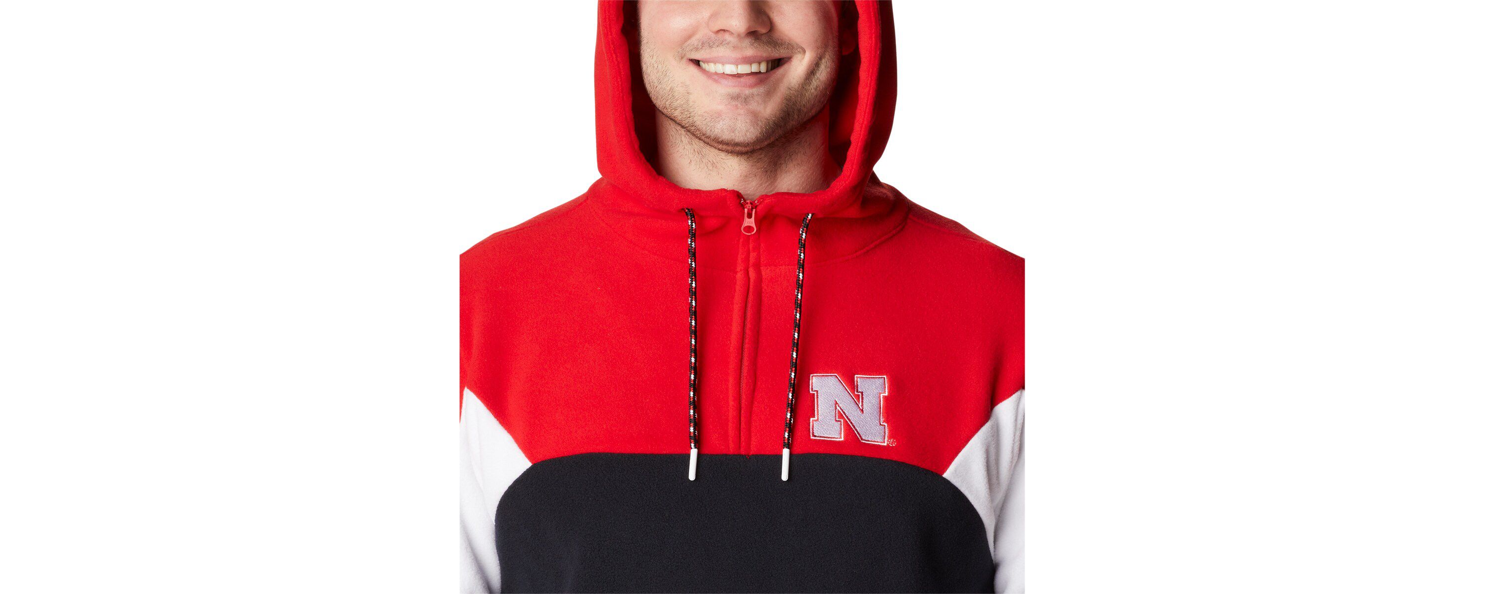 NCAA Nebraska Huskers Lodge Quarter-Zip Hoodie
