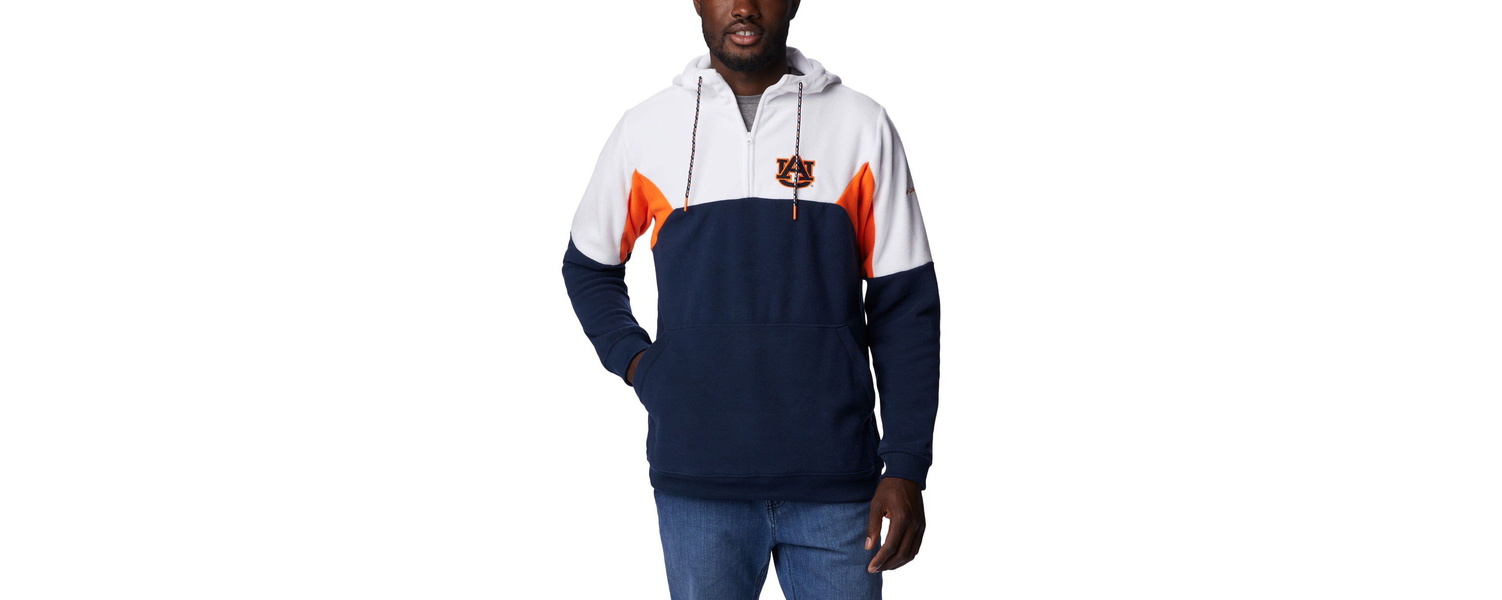 NCAA Auburn Tigers Lodge Quarter-Zip Hoodie