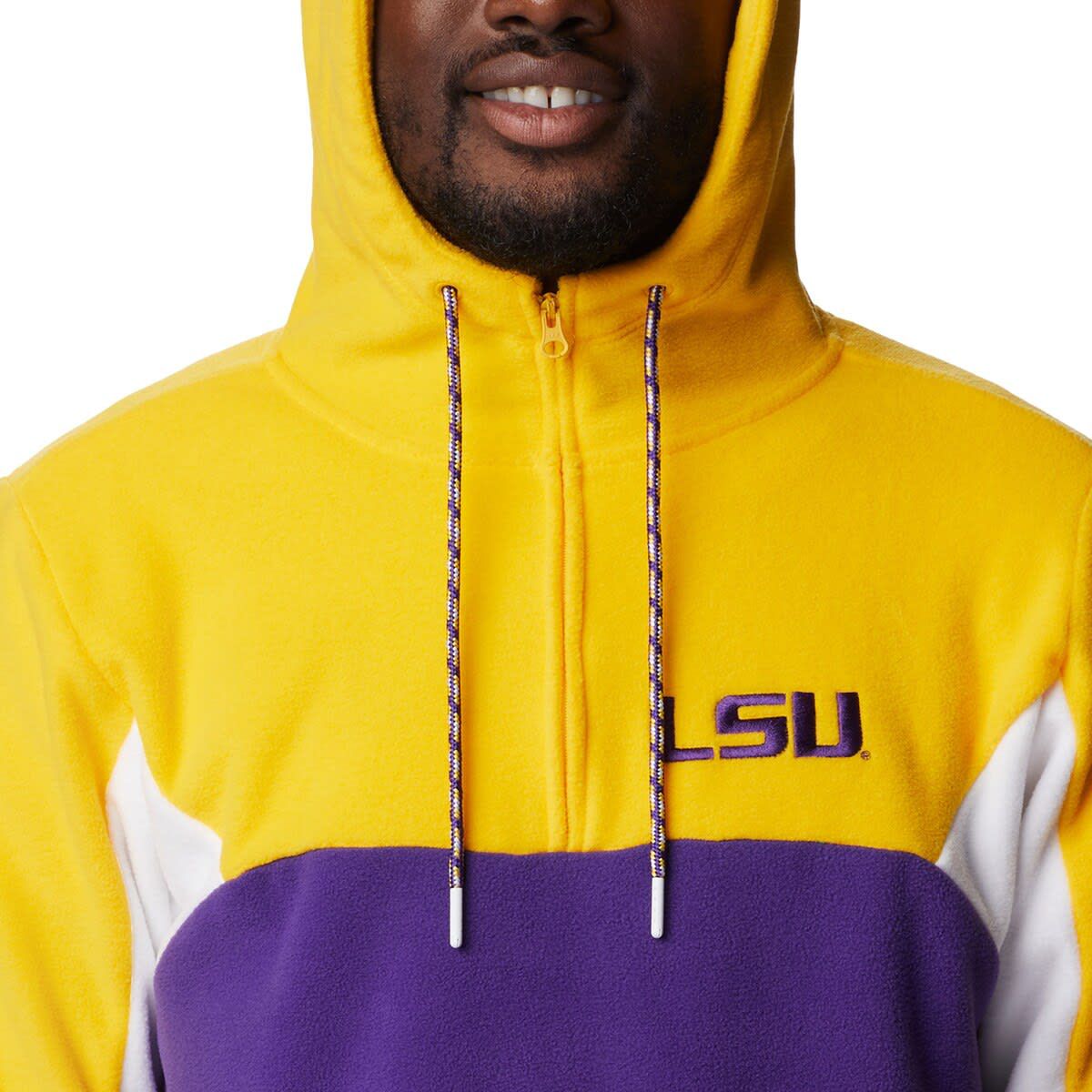 NCAA LSU Tigers Lodge Quarter-Zip Hoodie