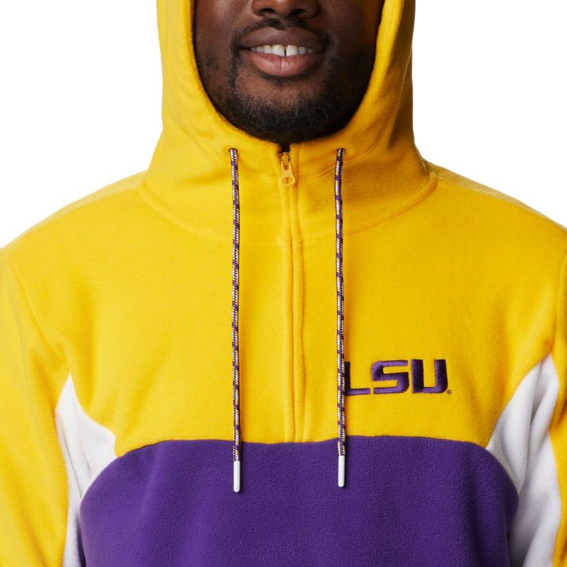 NCAA LSU Tigers Lodge Quarter-Zip Hoodie