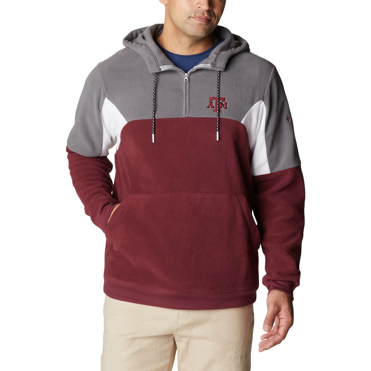 NCAA Texas A&M Aggies Lodge Quarter-Zip Hoodie