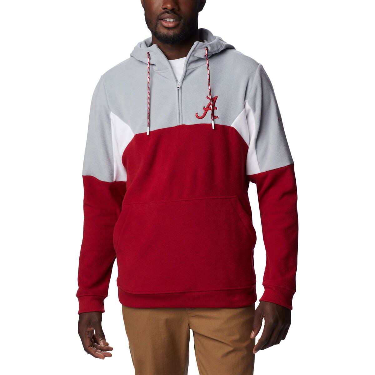 Alabama Crimson Tide NCAA Alabama Tide Lodge Quarter-Zip Hoodie