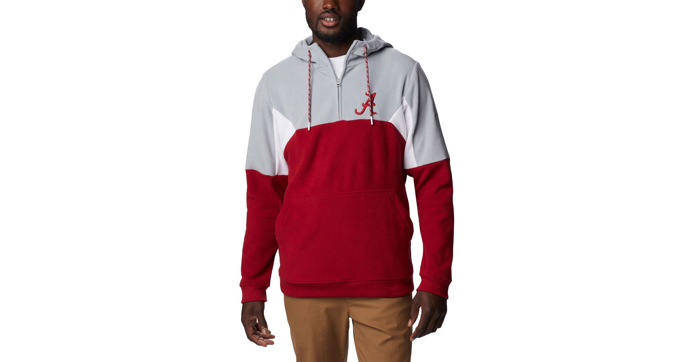 Alabama Crimson Tide NCAA Alabama Tide Lodge Quarter-Zip Hoodie
