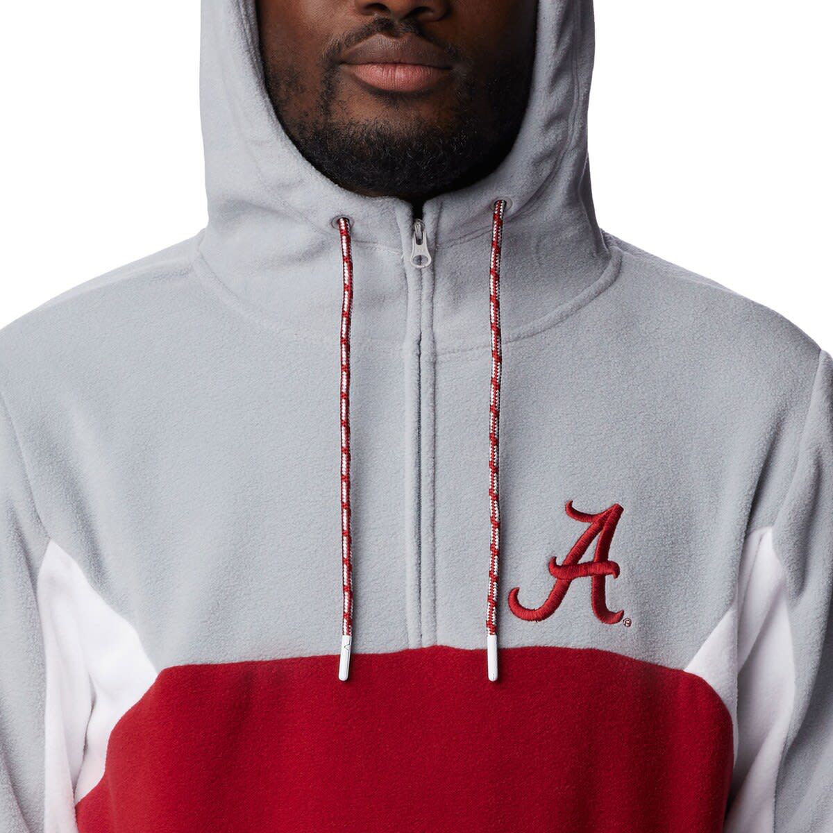 Alabama Crimson Tide NCAA Alabama Tide Lodge Quarter-Zip Hoodie