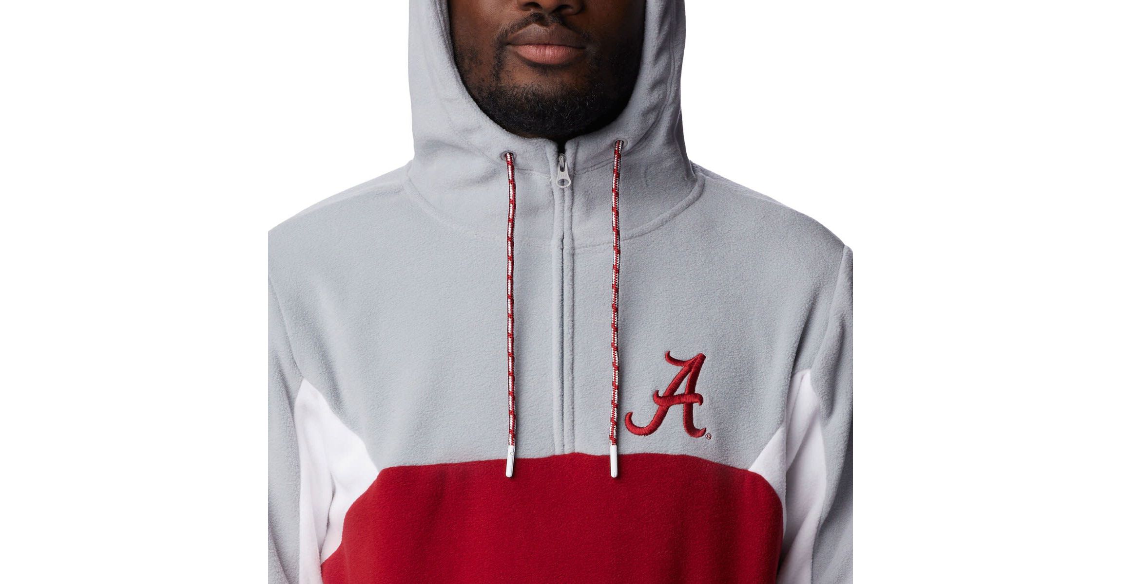 Alabama Crimson Tide NCAA Alabama Tide Lodge Quarter-Zip Hoodie