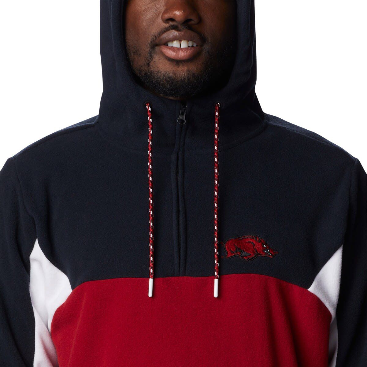NCAA Arkansas Razorbacks Lodge Quarter-Zip Hoodie