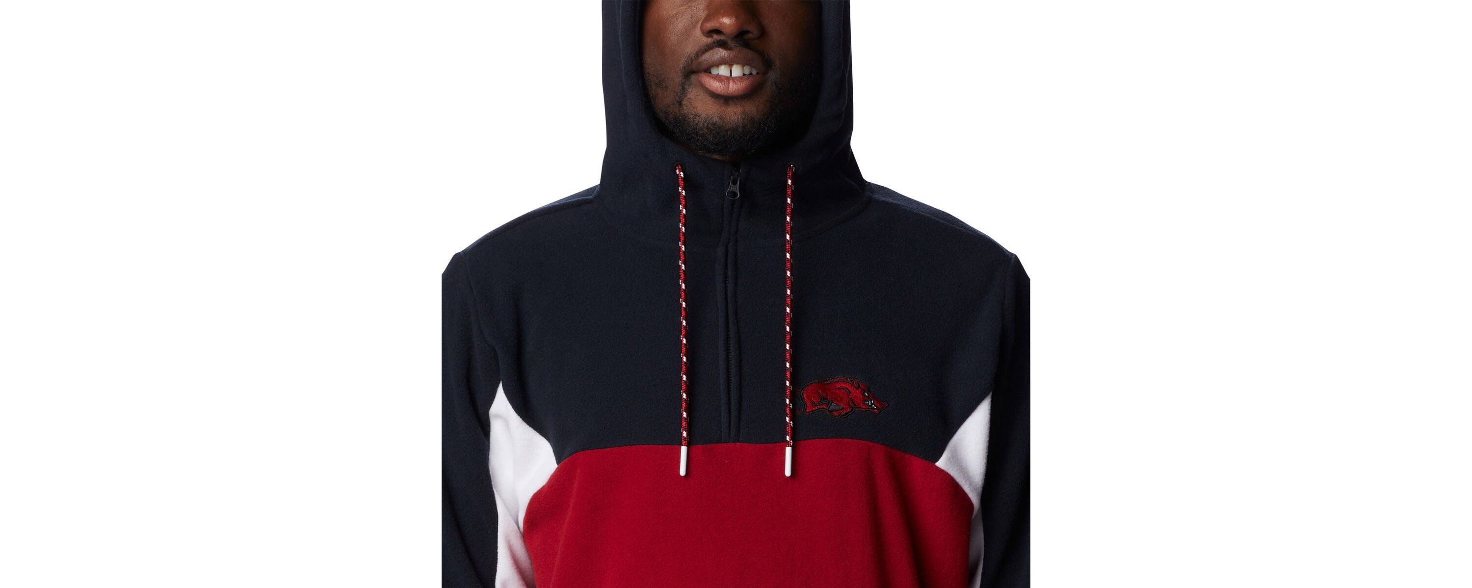 NCAA Arkansas Razorbacks Lodge Quarter-Zip Hoodie