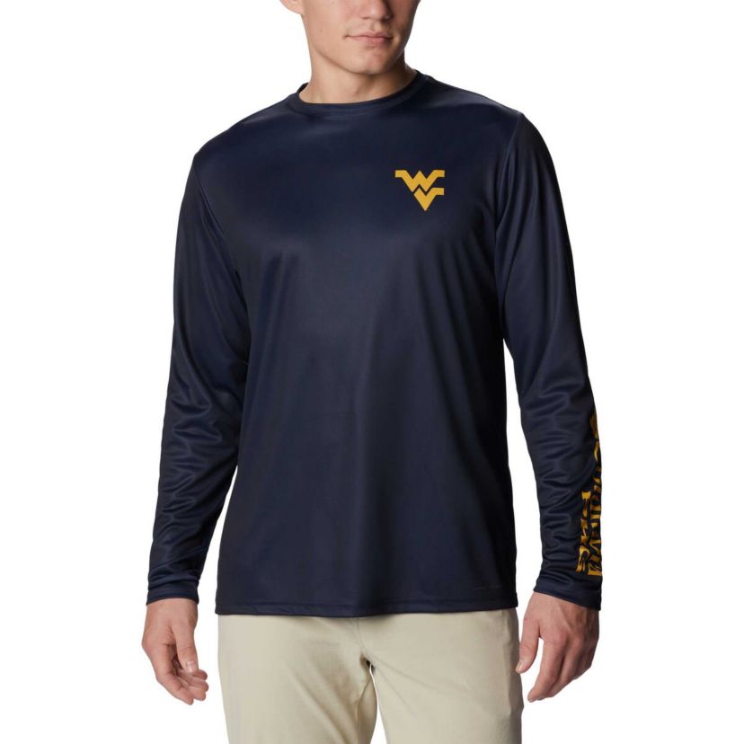 NCAA West Virginia Mountaineers Terminal Shot Omni-Shade Omni-Wick Long Sleeve T-Shirt