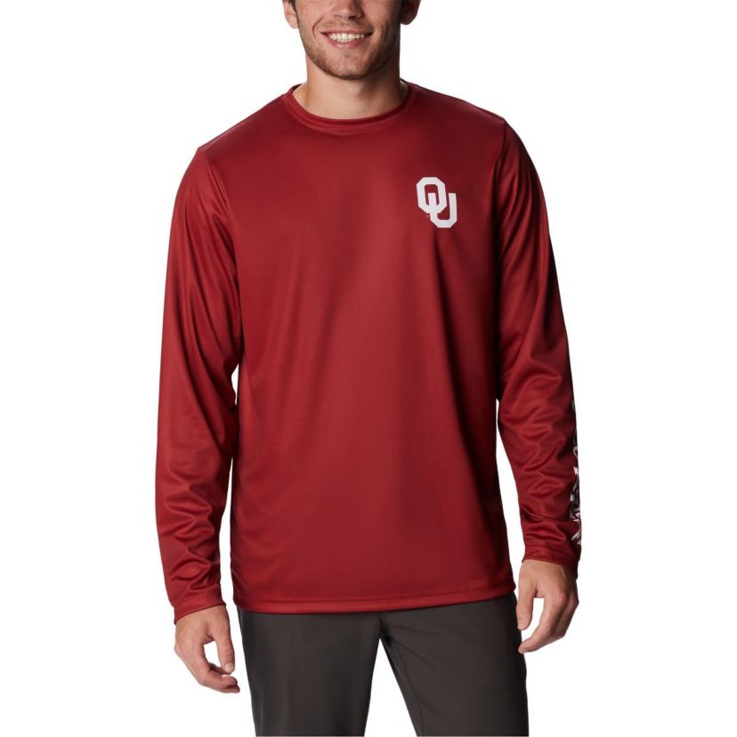 NCAA Oklahoma Sooners Terminal Tackle Omni-Shade Raglan Long Sleeve T-Shirt