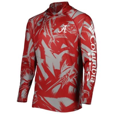 Alabama Crimson Tide NCAA Super Terminal Tackle Omni-Shade Raglan Long Sleeve Hoodie T-Shirt