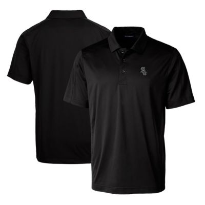 Cutter & Buck Men's Chicago White Sox MLB Chicago Sox Prospect Textured Stretch Big & Tall Polo, Black, XL Tall