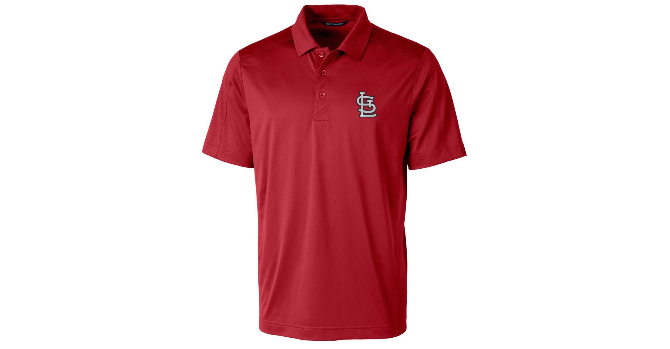 MLB St. Louis Cardinals Logo Prospect Textured Stretch Big & Tall Polo