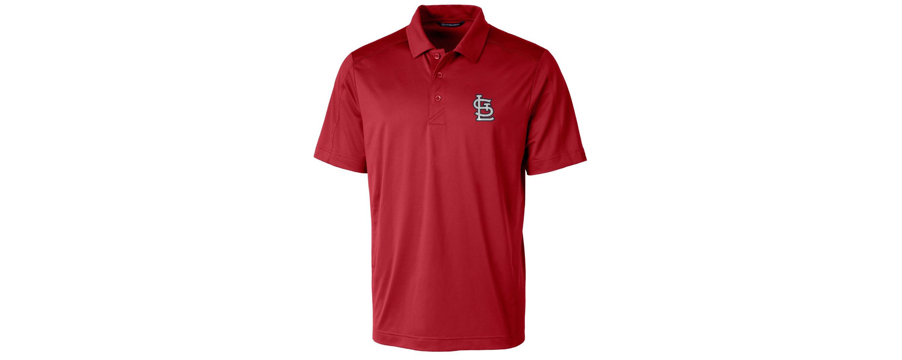 MLB St. Louis Cardinals Logo Prospect Textured Stretch Big & Tall Polo