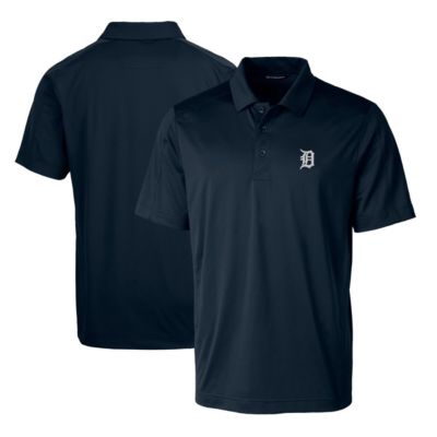 Cutter & Buck Men's MLB Detroit Tigers Prospect Textured Stretch Big & Tall Polo, Navy Blue, 3XLT