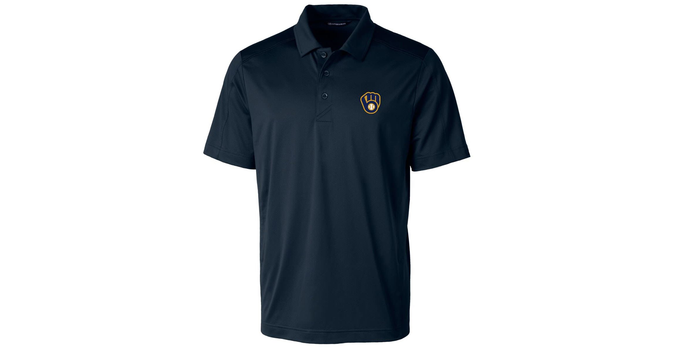 MLB Milwaukee Brewers Prospect Textured Stretch Big & Tall Polo
