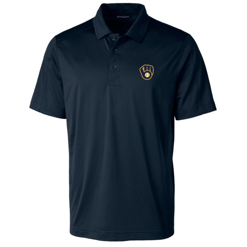 MLB Milwaukee Brewers Prospect Textured Stretch Big & Tall Polo