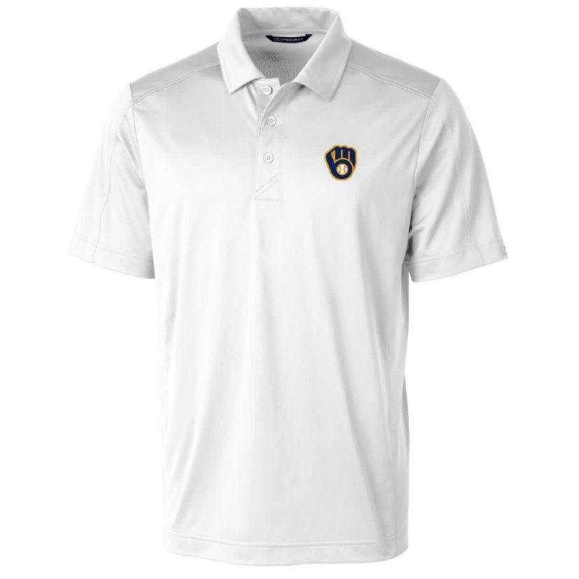 MLB Milwaukee Brewers Prospect Textured Stretch Big & Tall Polo