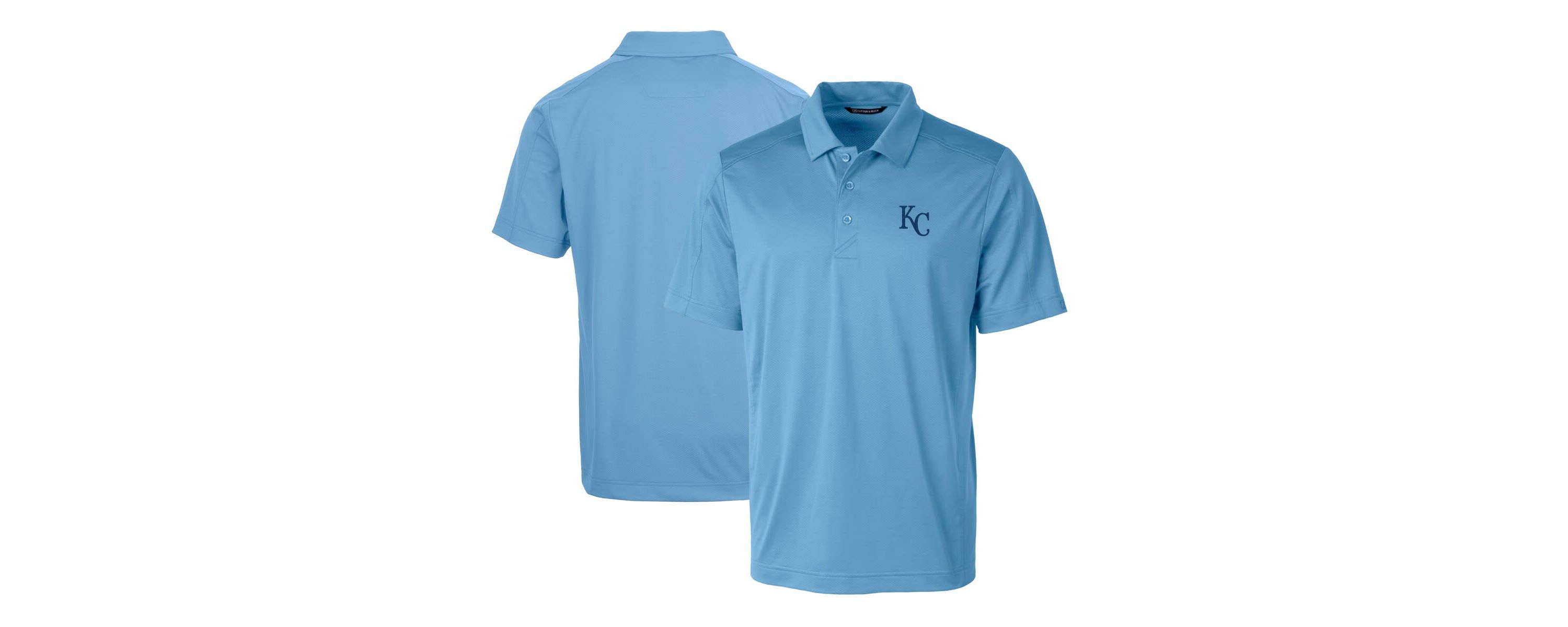 MLB Light Kansas City Royals Prospect Textured Stretch Polo