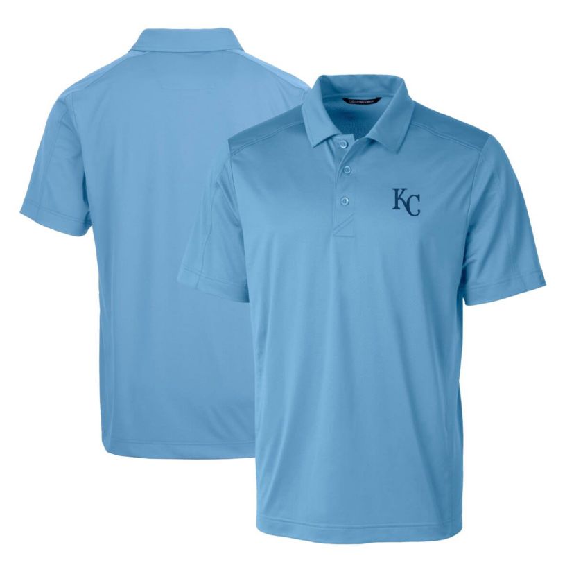 MLB Light Kansas City Royals Prospect Textured Stretch Polo