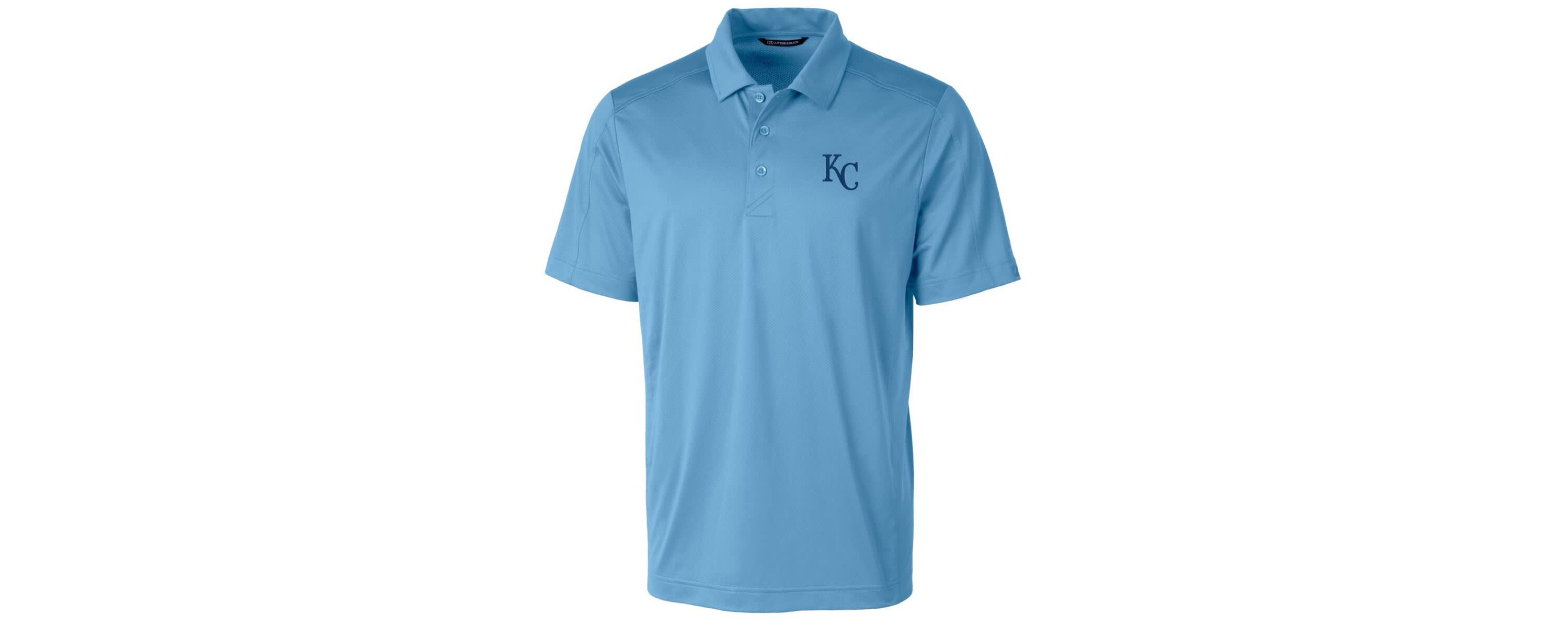 MLB Light Kansas City Royals Prospect Textured Stretch Polo