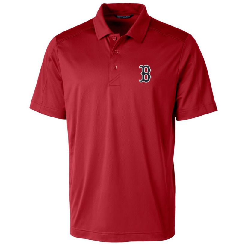 Boston Red Sox MLB Boston Sox Logo Prospect Textured Stretch Polo