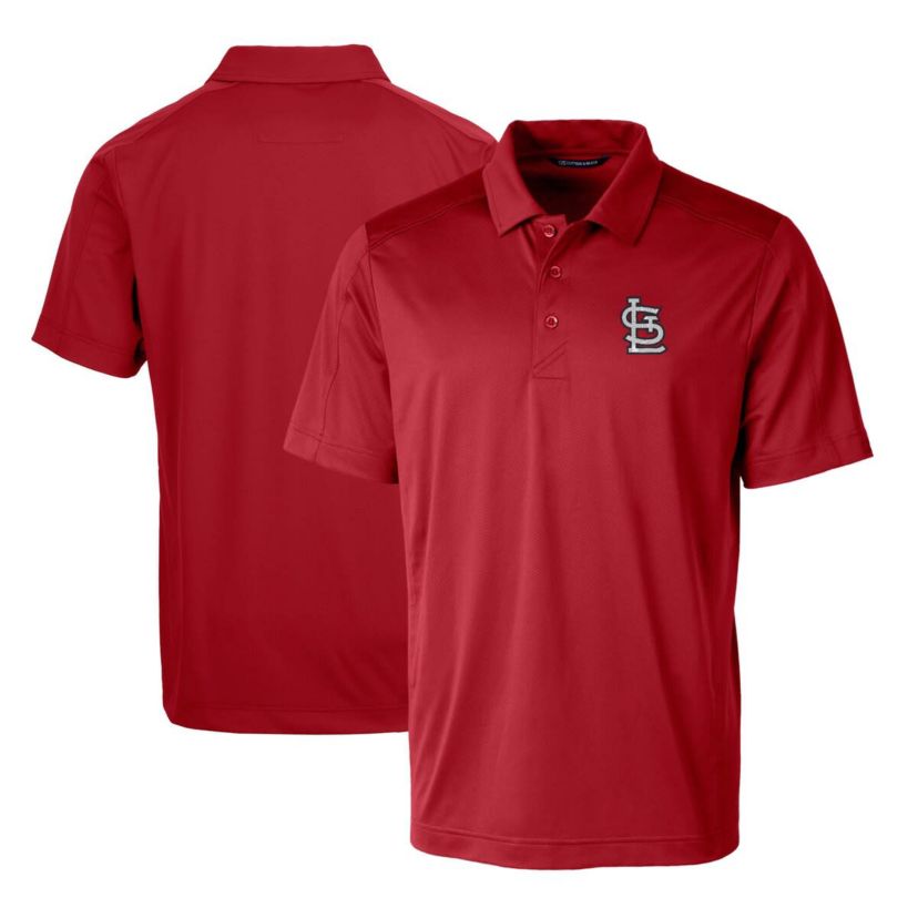 MLB St. Louis Cardinals Logo Prospect Textured Stretch Polo