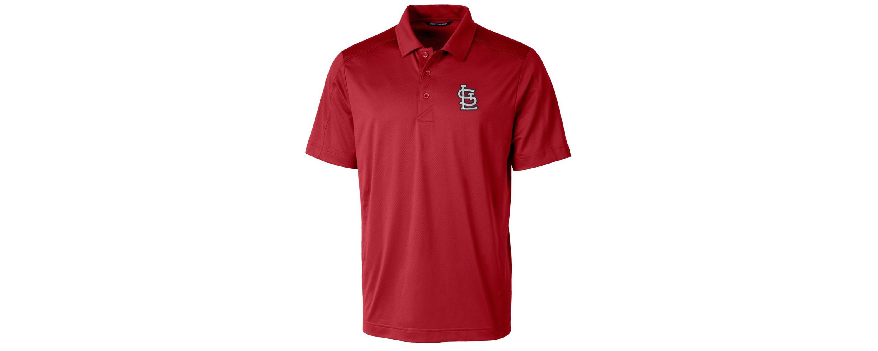 MLB St. Louis Cardinals Logo Prospect Textured Stretch Polo