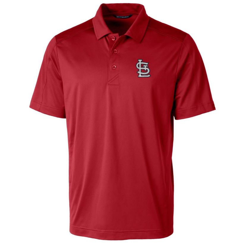 MLB St. Louis Cardinals Logo Prospect Textured Stretch Polo