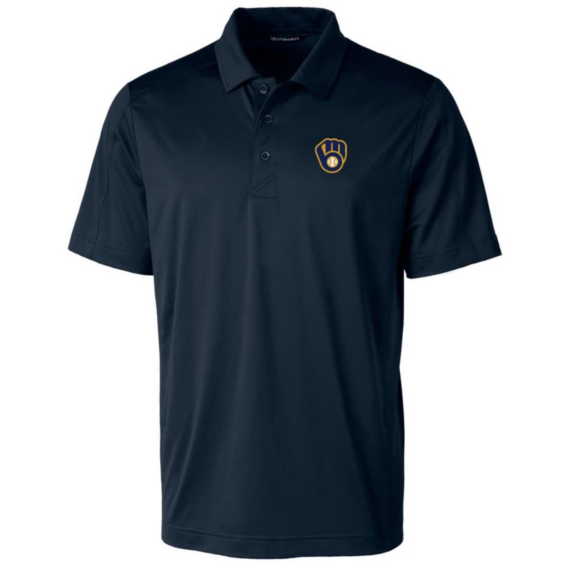 MLB Milwaukee Brewers Prospect Textured Stretch Polo