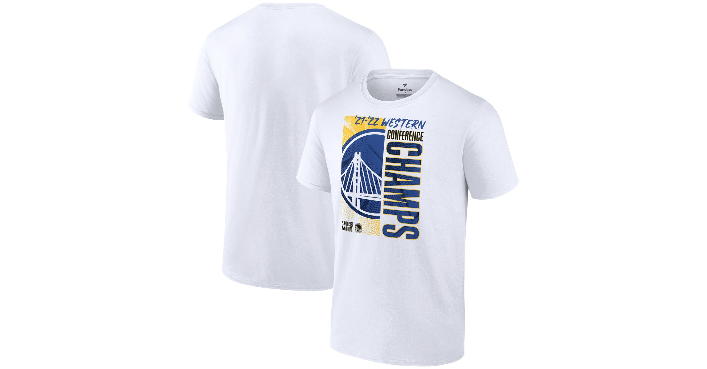 NBA Fanatics Golden State Warriors 2022 Western Conference s Big & Tall Locker Room T-Shirt
