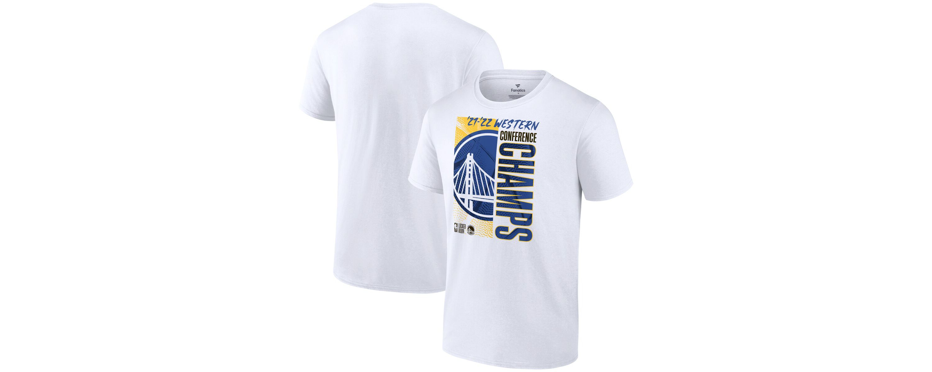 NBA Fanatics Golden State Warriors 2022 Western Conference s Big & Tall Locker Room T-Shirt
