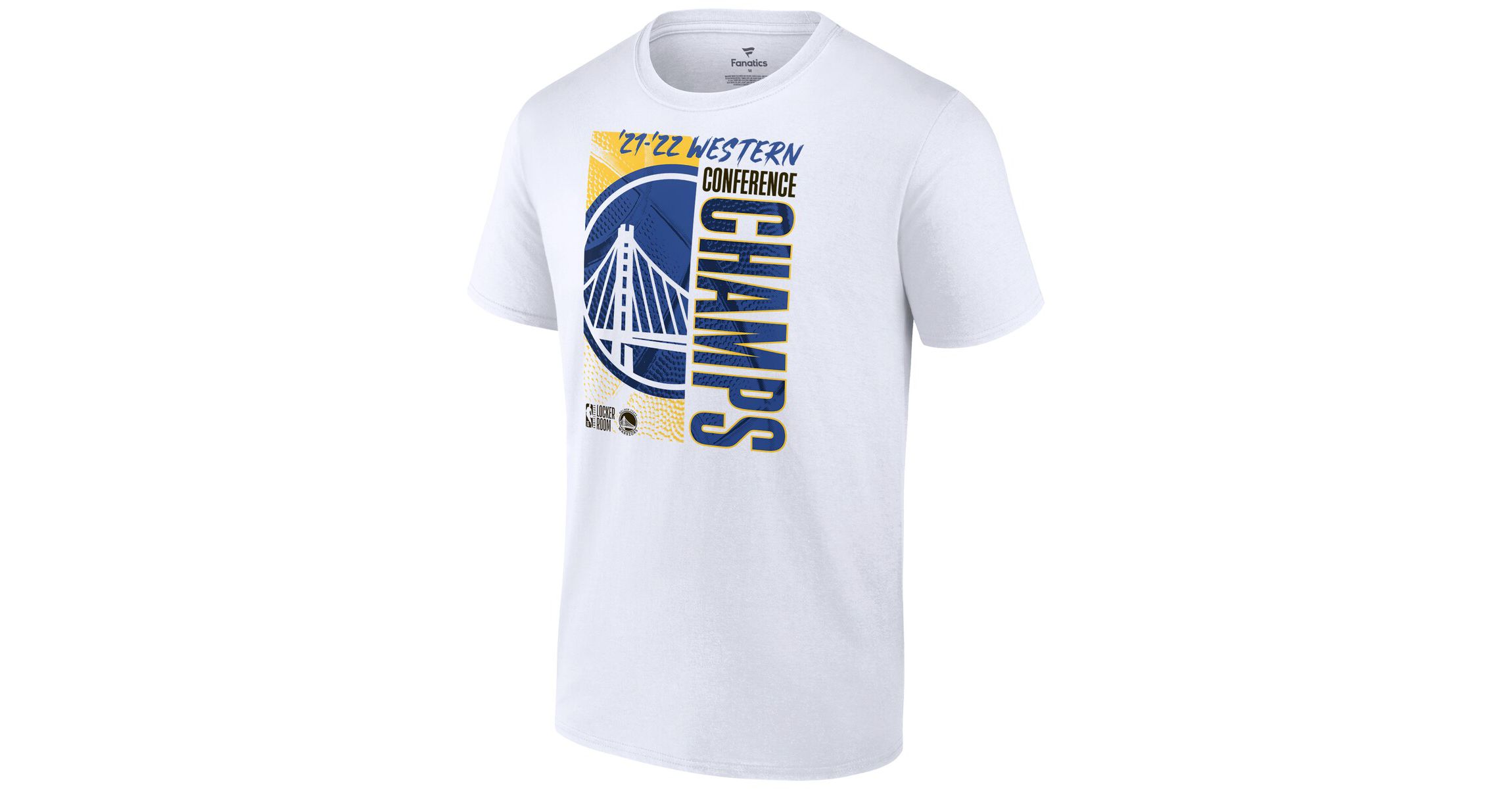 NBA Fanatics Golden State Warriors 2022 Western Conference s Big & Tall Locker Room T-Shirt