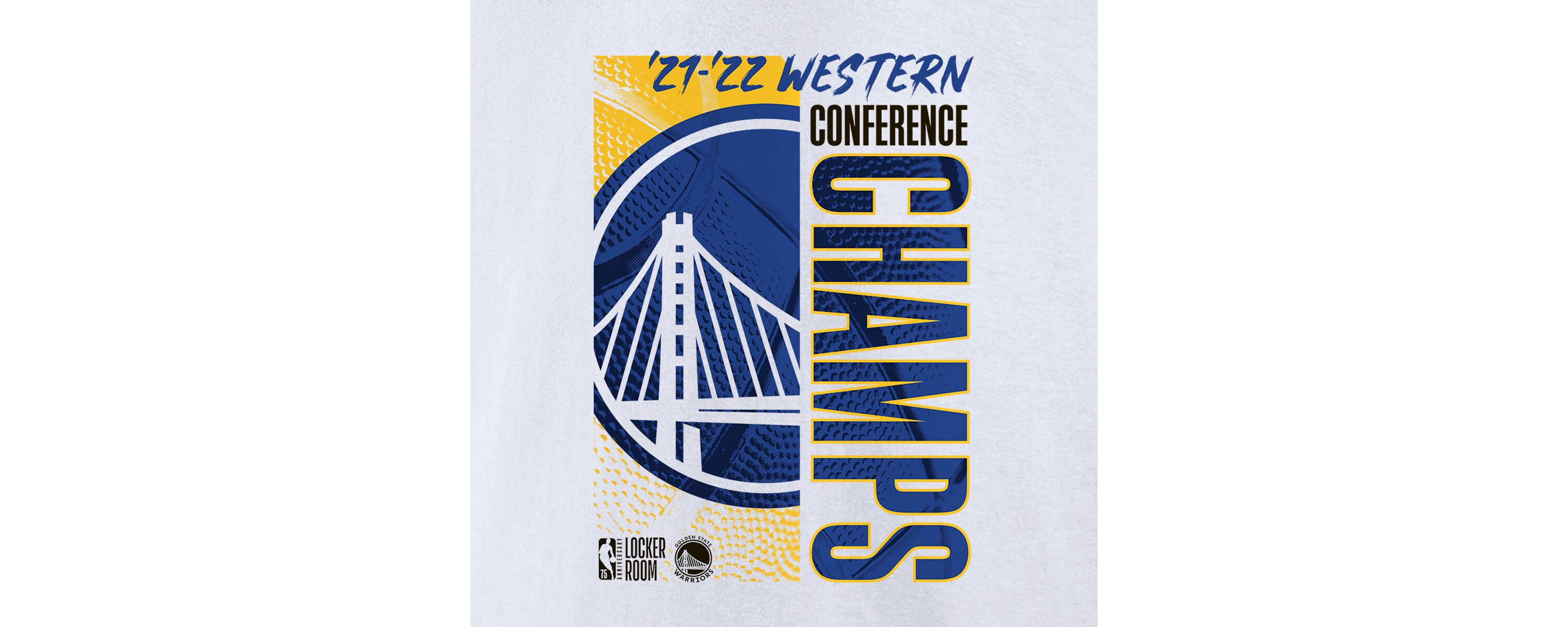 NBA Fanatics Golden State Warriors 2022 Western Conference s Big & Tall Locker Room T-Shirt