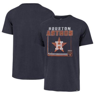 '47 Men's MLB Houston Astros Cooperstown Collection Borderline Franklin T-Shirt, Navy Blue, Small