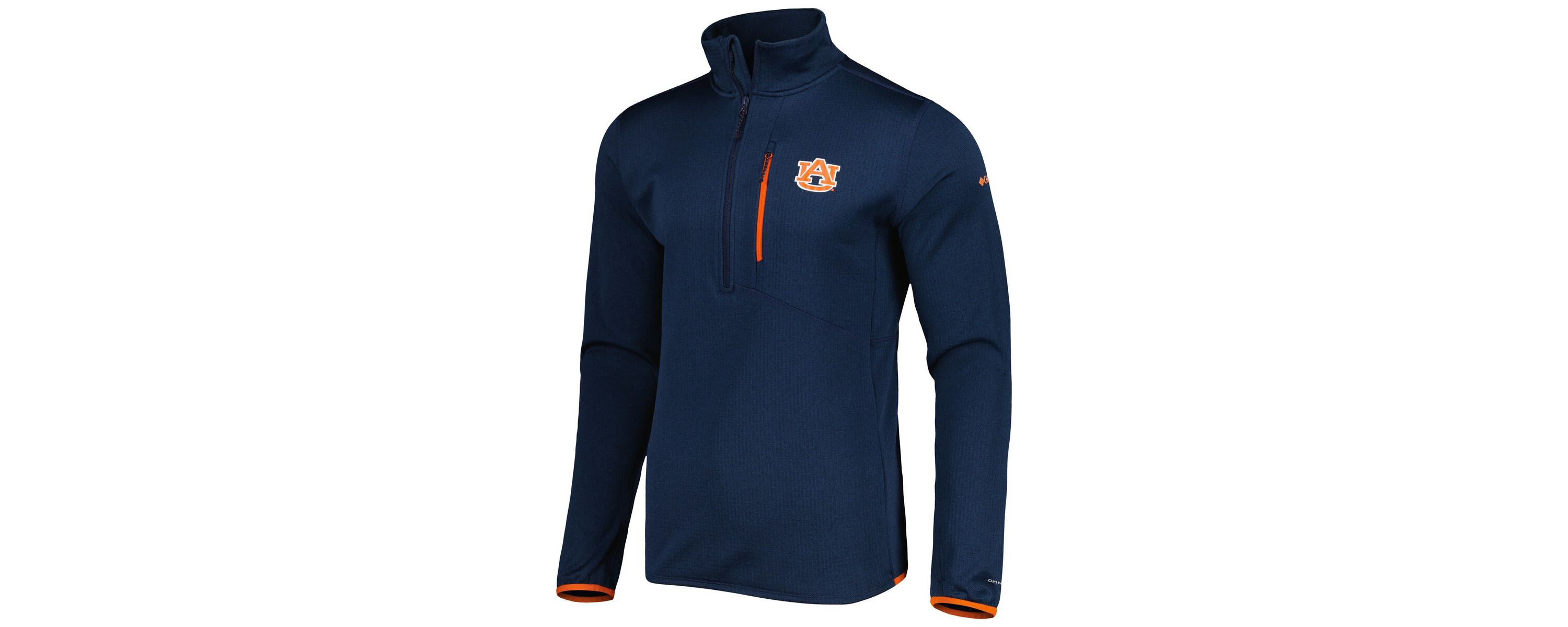 NCAA Auburn Tigers Park View Omni-Wick Half-Zip Top