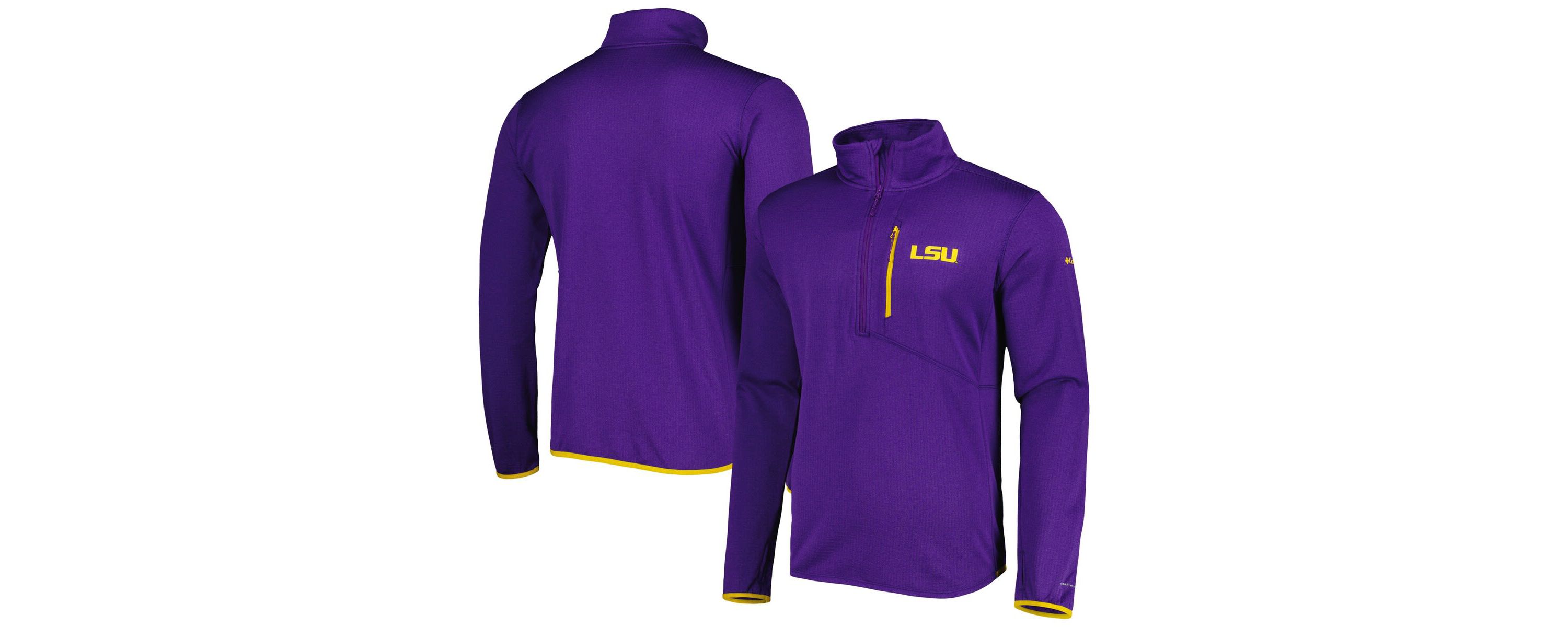 NCAA LSU Tigers Park View Omni-Wick Half-Zip Top
