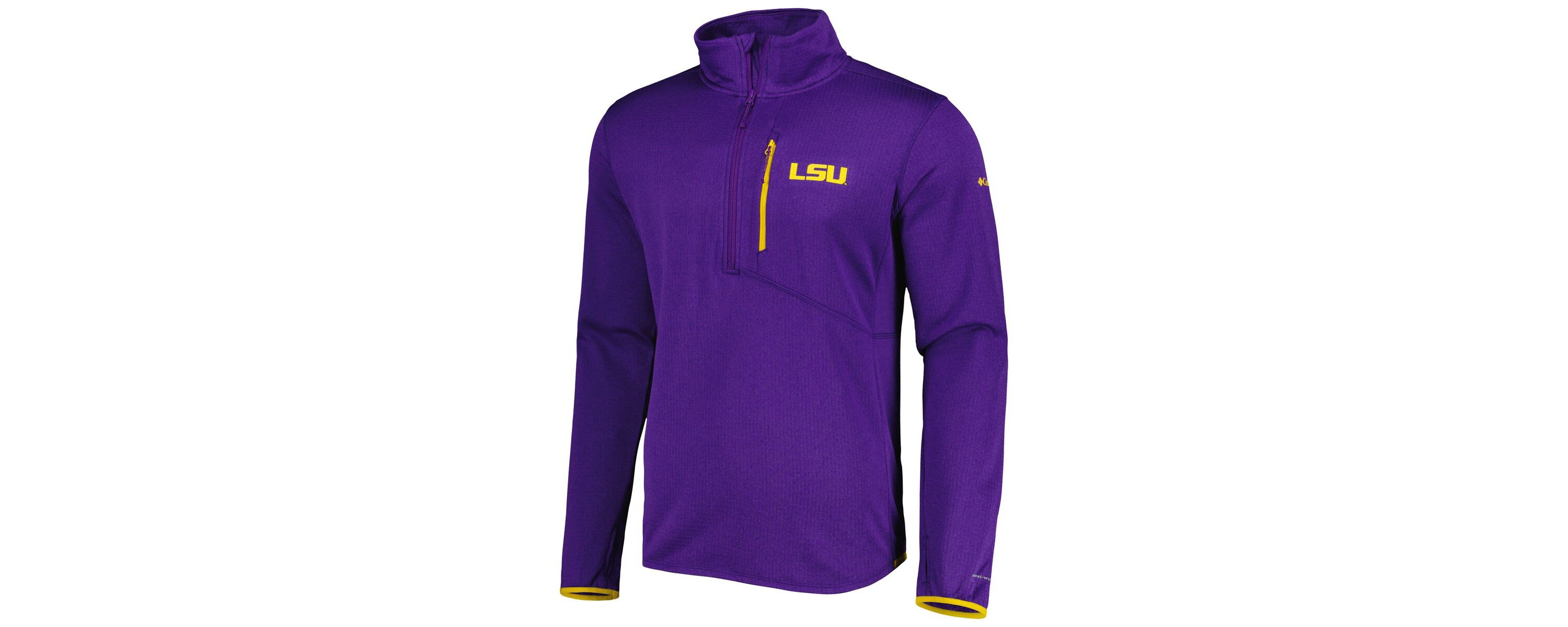 NCAA LSU Tigers Park View Omni-Wick Half-Zip Top