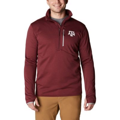 Columbia Men's NCAA Texas A&M Aggies Park View Omni-Wick Half-Zip Top, Large -  0194895504320