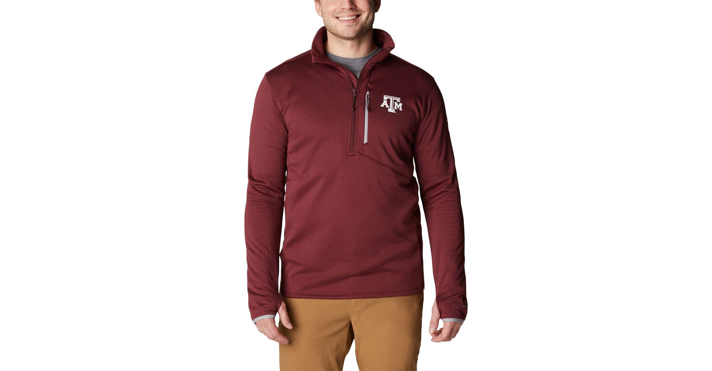NCAA Texas A&M Aggies Park View Omni-Wick Half-Zip Top