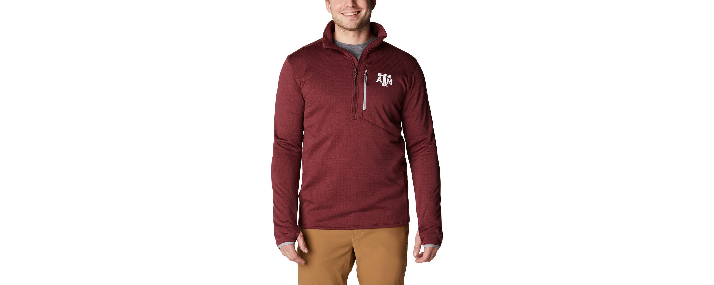 NCAA Texas A&M Aggies Park View Omni-Wick Half-Zip Top