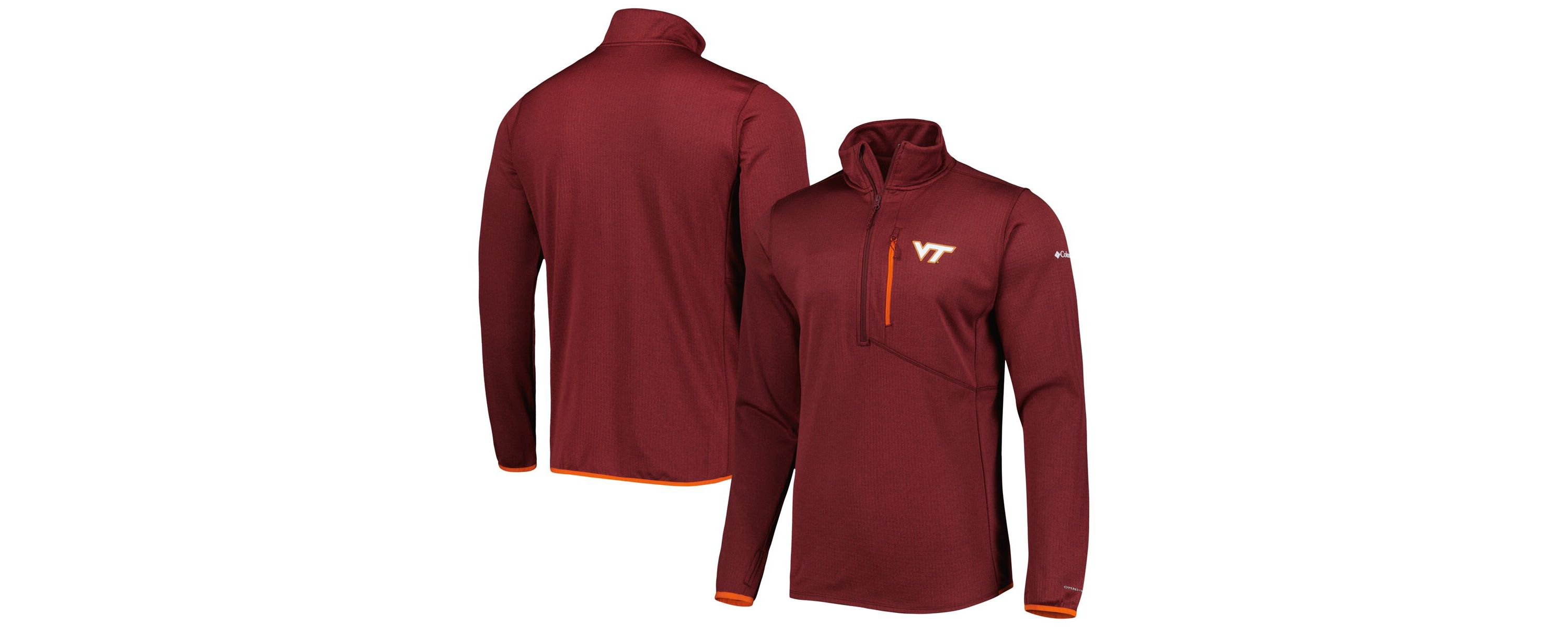 NCAA Virginia Tech Hokies Park View Omni-Wick Half-Zip Top