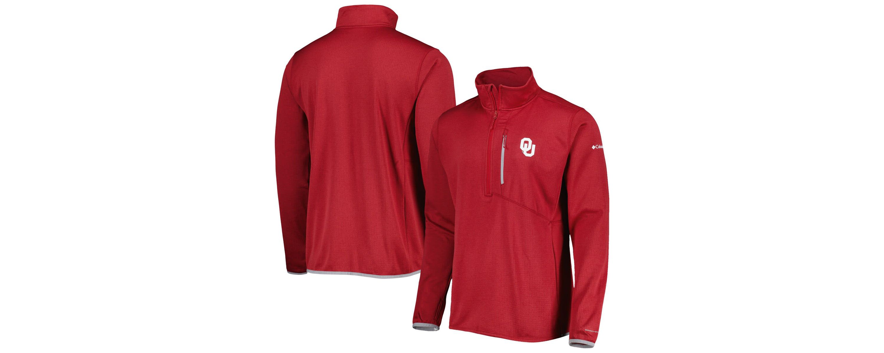 NCAA Oklahoma Sooners Park View Omni-Wick Half-Zip Top